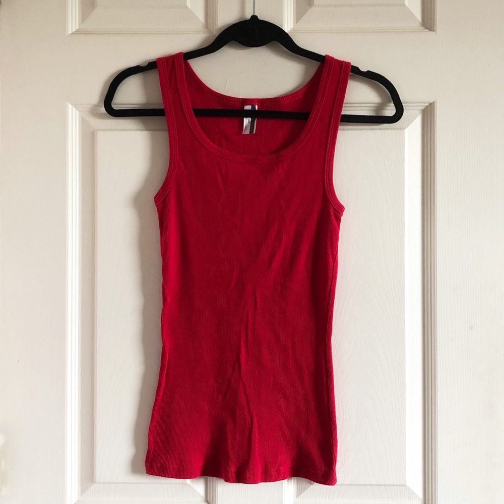 💋LONG BASIC RED TANK💋